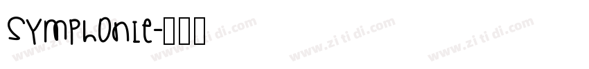 symphonie字体转换