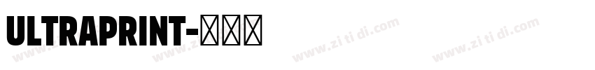 ULTRAPRint字体转换