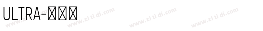 Ultra字体转换