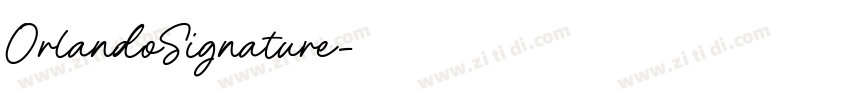 OrlandoSignature字体转换