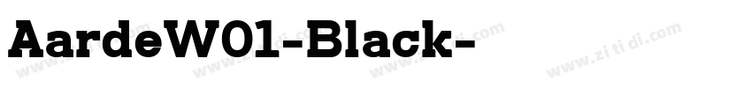 AardeW01-Black字体转换