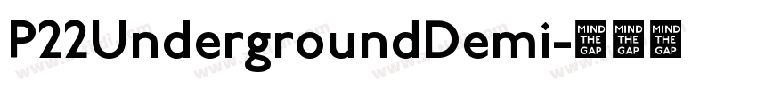 P22UndergroundDemi字体转换