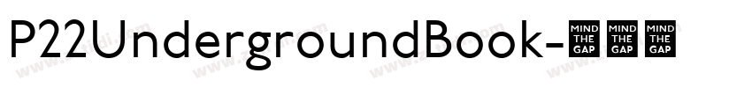 P22UndergroundBook字体转换