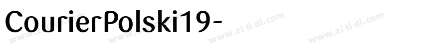 CourierPolski19字体转换