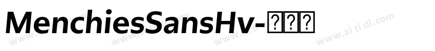 MenchiesSansHv字体转换