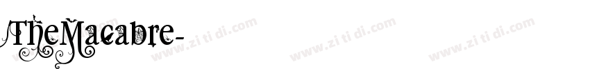 TheMacabre字体转换