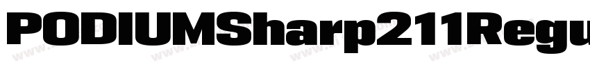 PODIUMSharp211Regul字体转换