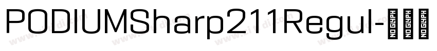 PODIUMSharp211Regul字体转换