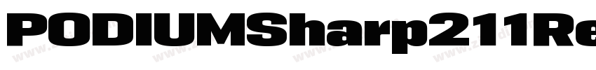 PODIUMSharp211Regul字体转换