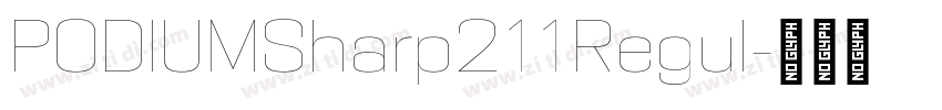 PODIUMSharp211Regul字体转换