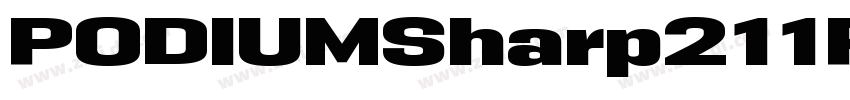 PODIUMSharp211Regul字体转换