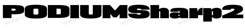 PODIUMSharp211Regul字体转换