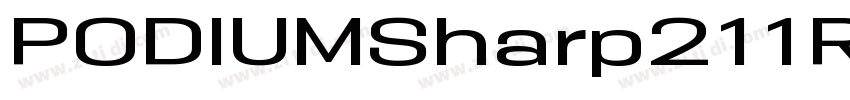 PODIUMSharp211Regul字体转换