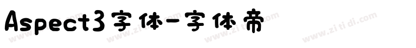 Aspect3字体字体转换