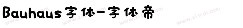 Bauhaus字体字体转换