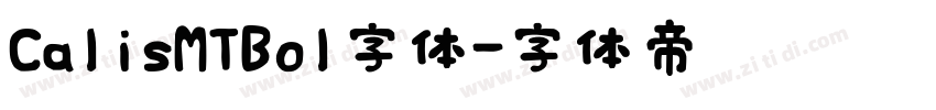 CalisMTBol字体字体转换