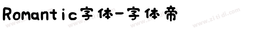 Romantic字体字体转换
