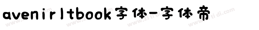 avenirltbook字体字体转换