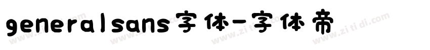 generalsans字体字体转换