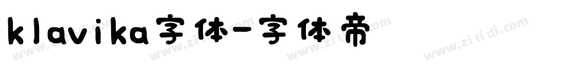 klavika字体字体转换