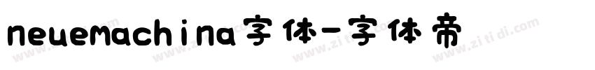 neuemachina字体字体转换