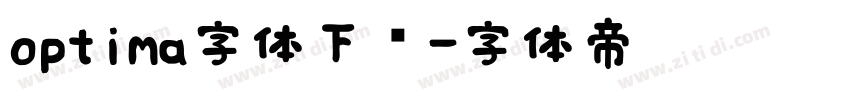 optima字体下载字体转换