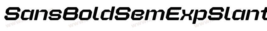 SansBoldSemExpSlante字体转换