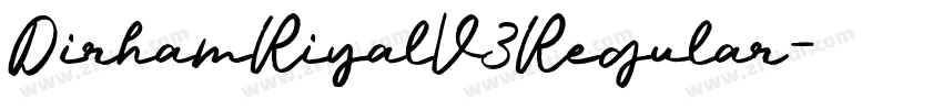 DirhamRiyalV3Regular字体转换