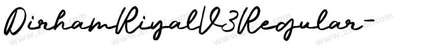 DirhamRiyalV3Regular字体转换