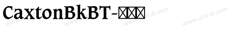 CaxtonBkBT字体转换