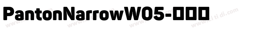 PantonNarrowW05字体转换