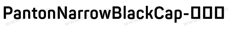 PantonNarrowBlackCap字体转换