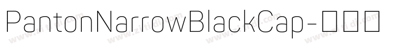 PantonNarrowBlackCap字体转换