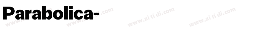 Parabolica字体转换