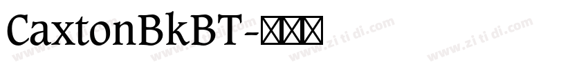 CaxtonBkBT字体转换
