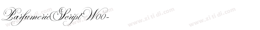 ParfumerieScriptW00字体转换