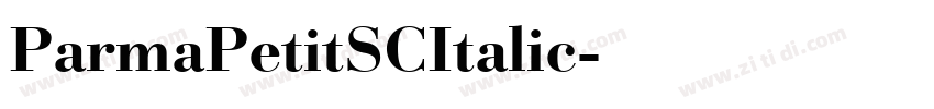 ParmaPetitSCItalic字体转换