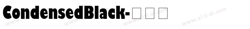 CondensedBlack字体转换