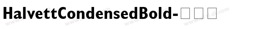 HalvettCondensedBold字体转换