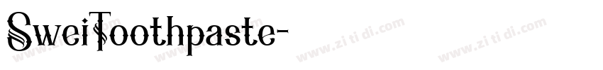 SweiToothpaste字体转换