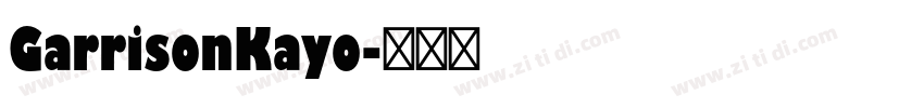 GarrisonKayo字体转换