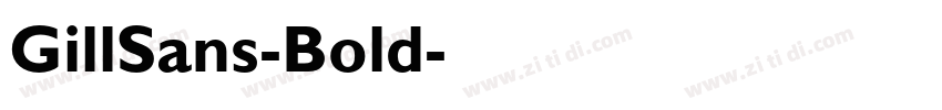 GillSans-Bold字体转换