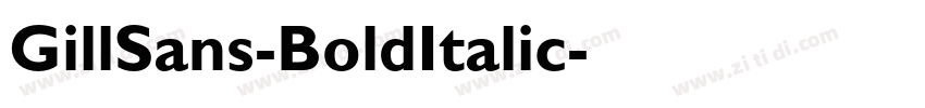 GillSans-BoldItalic字体转换