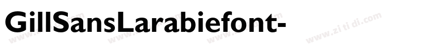 GillSansLarabiefont字体转换