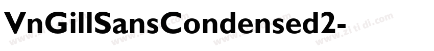 VnGillSansCondensed2字体转换
