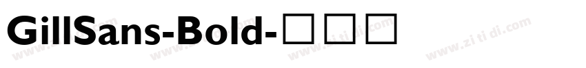 GillSans-Bold字体转换