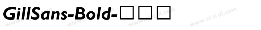 GillSans-Bold字体转换