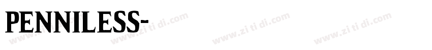 Penniless字体转换