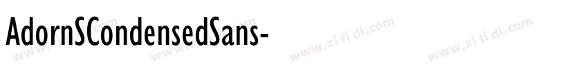 AdornSCondensedSans字体转换 AdornSCondensedSans字体转换