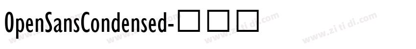 0penSansCondensed字体转换